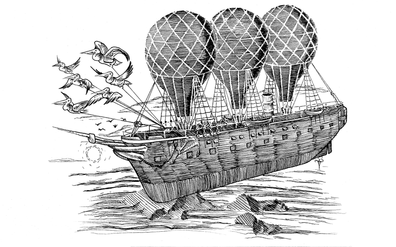 Illustration for article titled These Magical Flying Ship Illustrations Will Be Your New Desktops